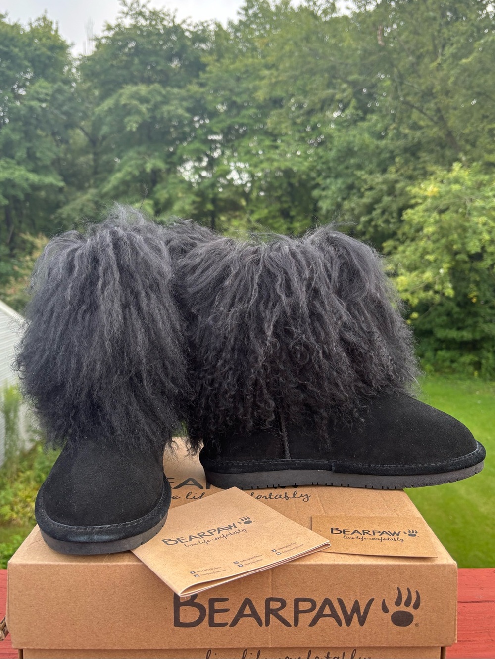 Women’s BearPaw Boo Fur-Trim Ankle Boots